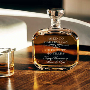 Personalized Anniversary Decanter